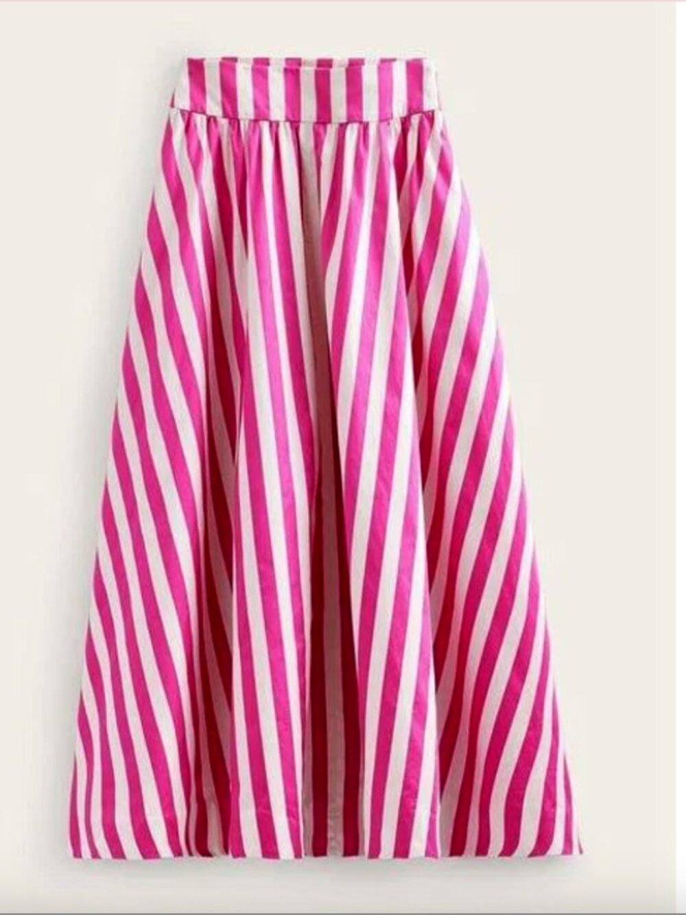 Boden Print Satin A-Line Maxi Skirt